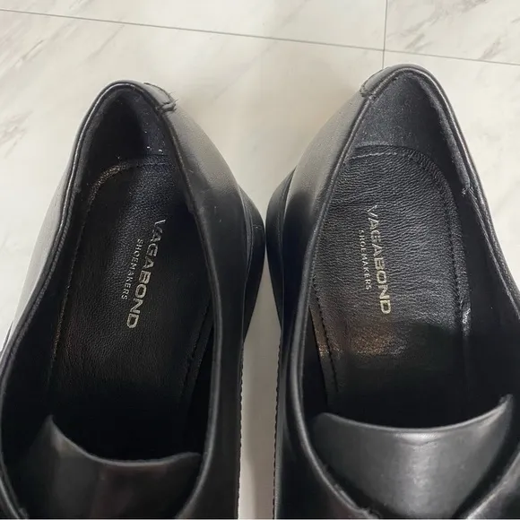 Vagabond Jaclyn Monk Balck Leather Shoe 10