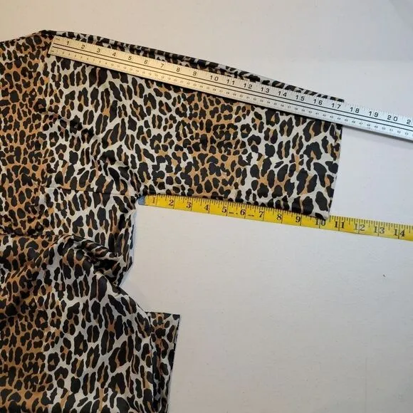 Vanity Fair Boat Neck 60s 70s Vtg Slip Dress Leopard Nightgown Vintage Louger