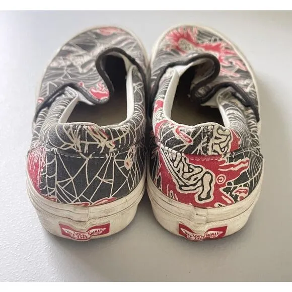 Vans 98 Dx Anaheim Og Factory Classic Spider Web Black Slip On Mens 7.5 Womens 9