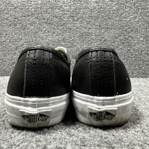 Vans Authentic Piercing Black/True White Women's Classic Skate‎ Shoes Size 8