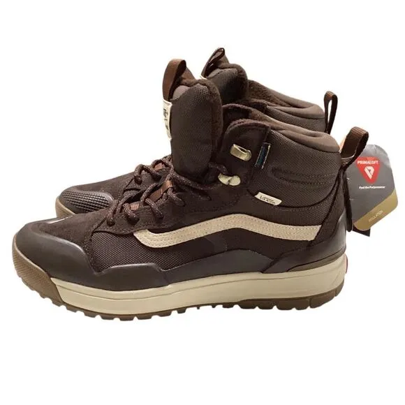 Vans Boots Men 10.5 Brown Ultrarange EXO Hi MTE 2 Suede Lace Up Rubber NEW
