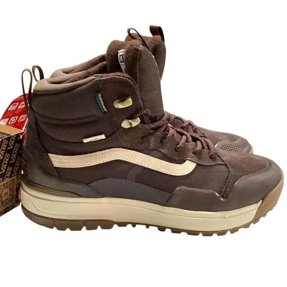 Vans Boots Men 10.5 Brown Ultrarange EXO Hi MTE 2 Suede Lace Up Rubber NEW