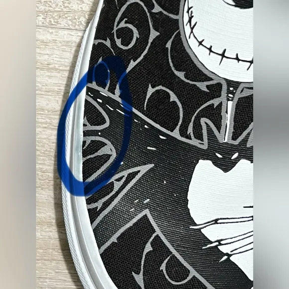 Vans Disney Nightmare Before Christmas Sally &amp; Jack Shoes Slip On Men's Size 11