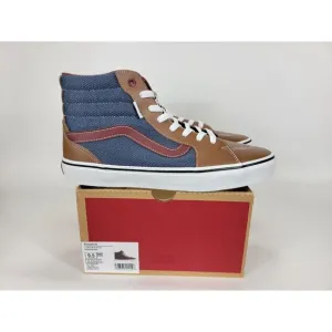 Vans Filmore High Top Leather Mesh Shoes Sneakers Men Size 9.5 Brown VN0A5KXTBRO