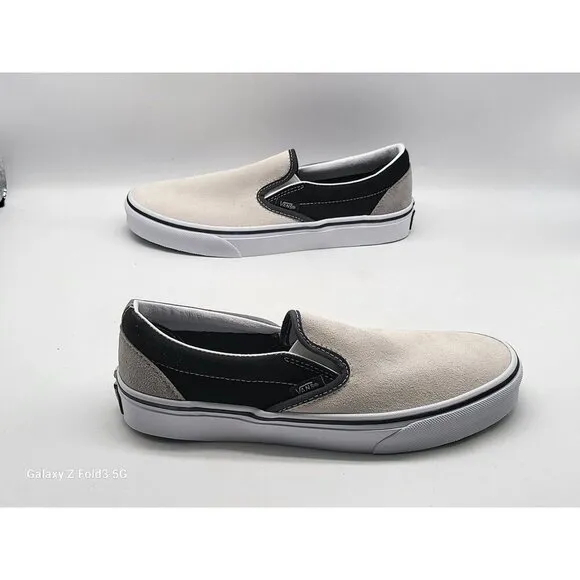 Vans Mix &amp; Match Slip-On Black True White Shoes Size Men 7 Women 8.5