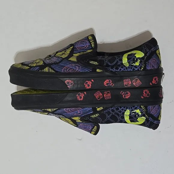 Vans Oogie Boogie Night Before Christmas Slip On Shoes
