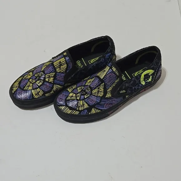 Vans Oogie Boogie Night Before Christmas Slip On Shoes
