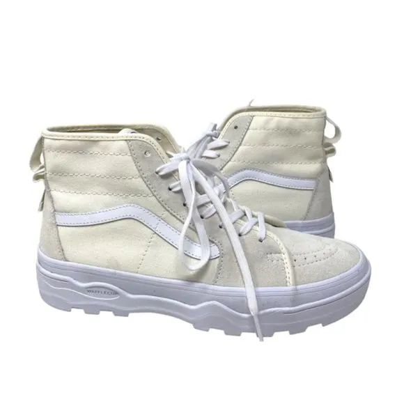 VANS Sentry Sk8-Hi WC Boots High Suede Canvas White Men's Size Skate VN0A5KY5FS8