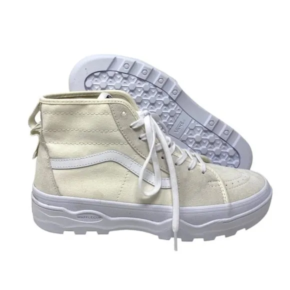 VANS Sentry Sk8-Hi WC Boots High Suede Canvas White Men's Size Skate VN0A5KY5FS8