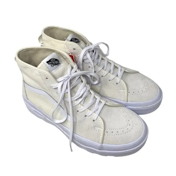 VANS Sentry Sk8-Hi WC Boots High Suede Canvas White Men's Size Skate VN0A5KY5FS8