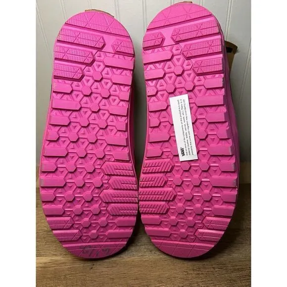 VANS SK8 Hi MTE-2 Hiking‎ Boots Dip Pink Suede Duck Shoes Mens 6.5 Womens 8 New
