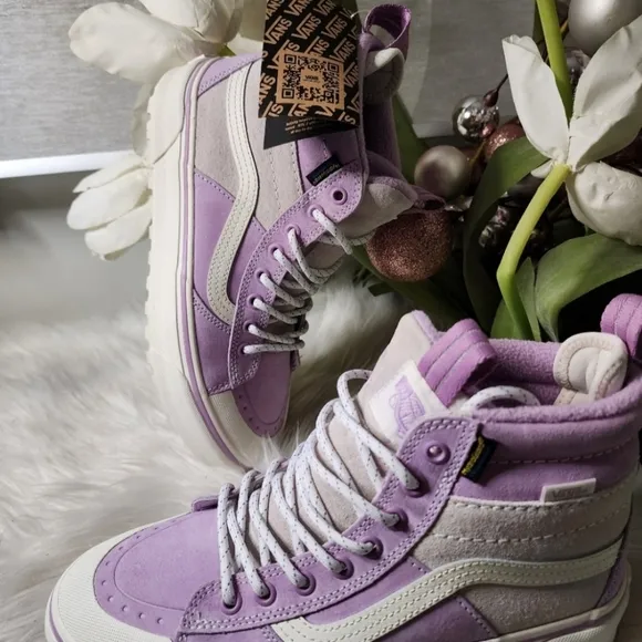 Vans Sk8-Hi MTE-2 Violet Ice Purple Marshmallow Women's Shoes New