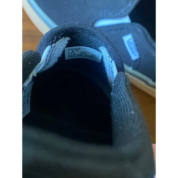 VANS Slip On Unisex Kids' Black Shoes 2.0 US Shoe