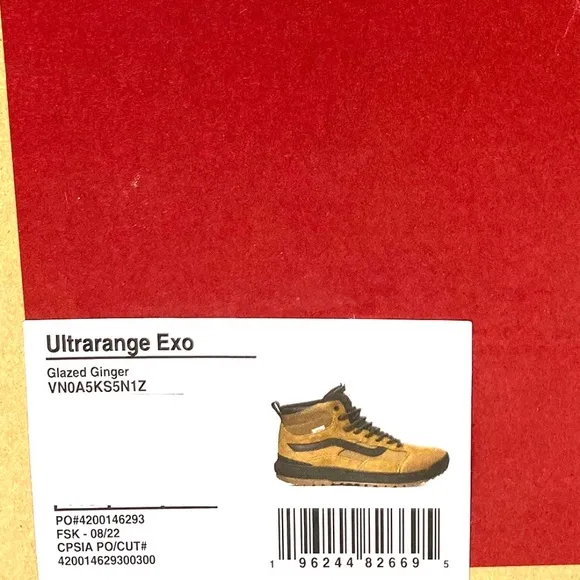 VANS UltraRange EXO Hi MTE-1 Shoes Nubuck Brown Boots Women's Size VN0A5KS5N1Z