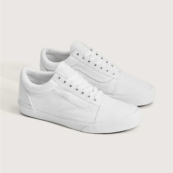Vans White Old Skool Sneakers Classic Style