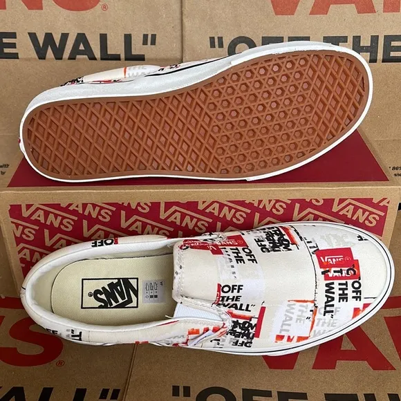 Vans WMNS Classic Slip On Packing Tape Blackdbl/Classic True White sneakers