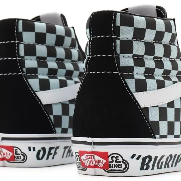 VANS X SE BIKES &quot;SK8-HI REISSUE&quot; SHOES Color: Black/Plume Size: 7.5 Mens