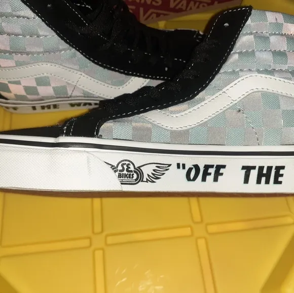 VANS X SE BIKES &quot;SK8-HI REISSUE&quot; SHOES Color: Black/Plume Size: 7.5 Mens