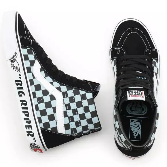VANS X SE BIKES &quot;SK8-HI REISSUE&quot; SHOES Color: Black/Plume Size: 7.5 Mens