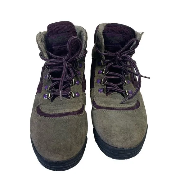 Vasque Vintage Women’s Purple Gray Ankle Mountaineering Hiking Boots Size 5.5