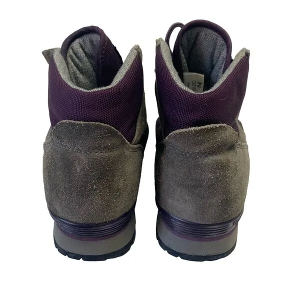 Vasque Vintage Women’s Purple Gray Ankle Mountaineering Hiking Boots Size 5.5