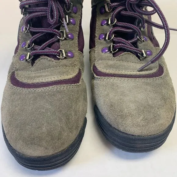 Vasque Vintage Women’s Purple Gray Ankle Mountaineering Hiking Boots Size 5.5