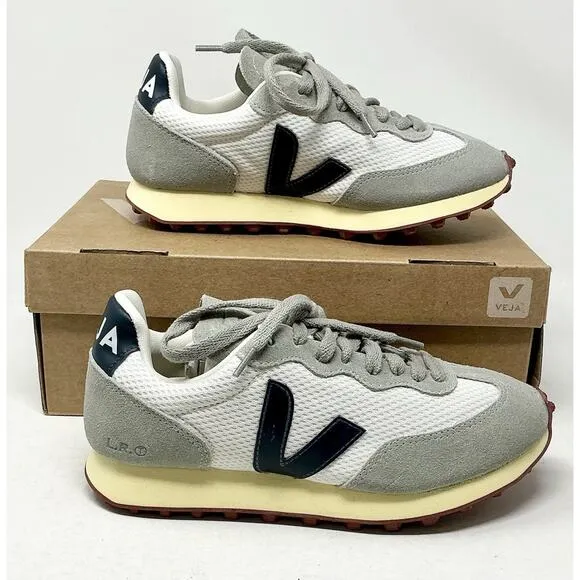 🆕Veja Womens Rio Branco Alveomesh Gray Black Sneakers Shoes NIB Size US 5
