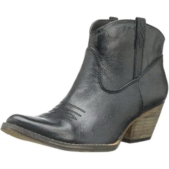 VERY VOLATILE Banjo Leather Ankle Booties Size 8. B73