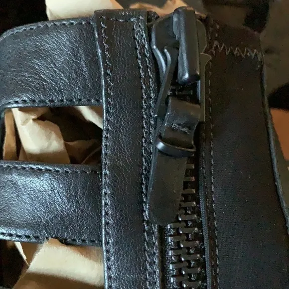 Via SPIGA Nya Black Leather Caged Bootie