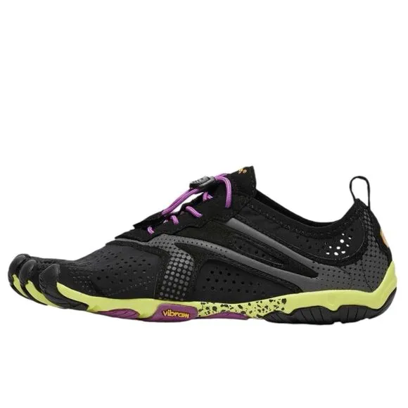 Vibram FiveFingers Women's Size 7.5 V-Run Black/Yellow/Purple Shoes NWOT