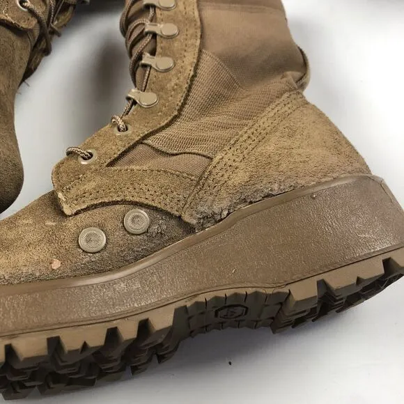 Vibram Hot Weather Combat Army Boots Made in USA Mens Euro Size 37 US 5 R Coyote