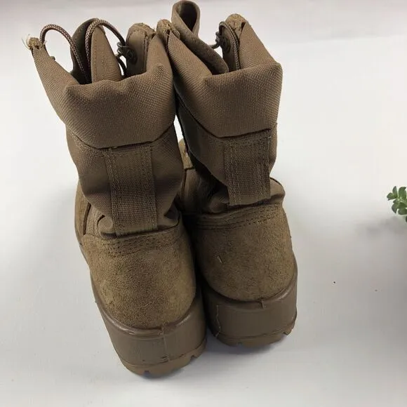 Vibram Hot Weather Combat Army Boots Made in USA Mens Euro Size 37 US 5 R Coyote