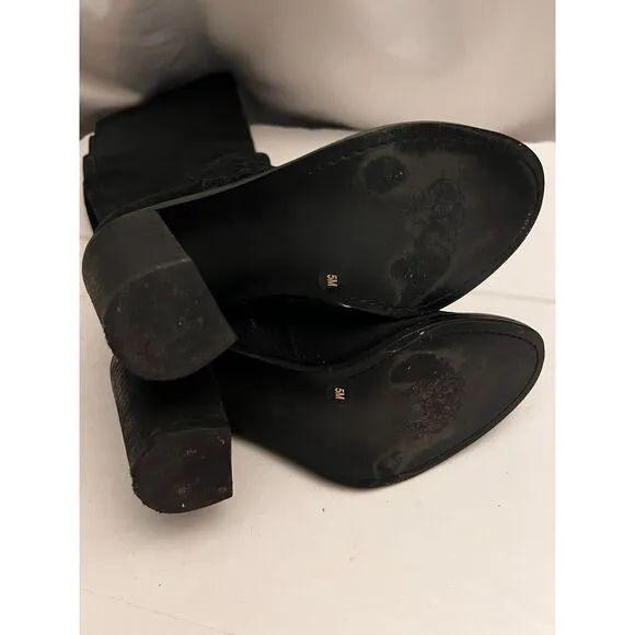 VINCE CAMUTO MADOLEE OVER THE KNEE BOOT BLACK SUEDE LEATHER SIZE 5 M