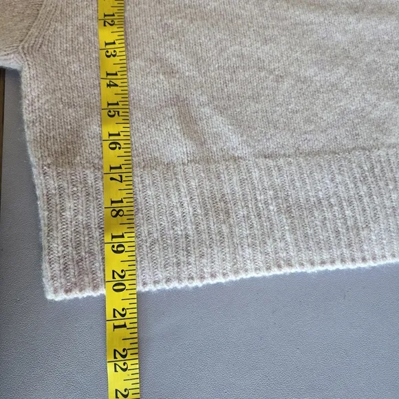 Vince Cropped Boat-neck Cashmere Sweater Pink Champagne Women's S Quiet Luxury