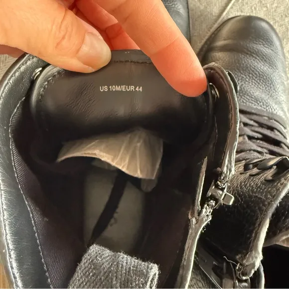 Vince Dominic Black Leather Men's Boots