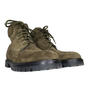 Vince Farley Suede Lace Up Combat Boots Dark Willow Size 10