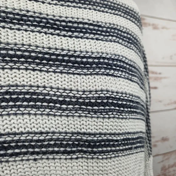 Vince Linen Striped Sailor Pullover Knit Sweater Size XL