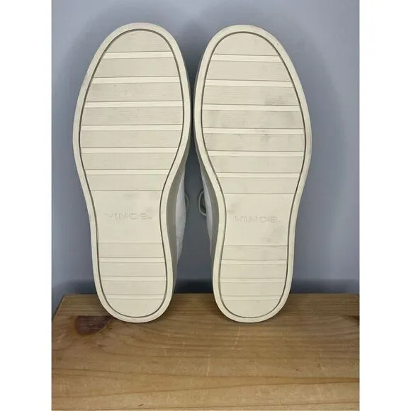 Vince Men's Travis Lace Up Low Top Sneaker Athletic Shoes White Size 7.5