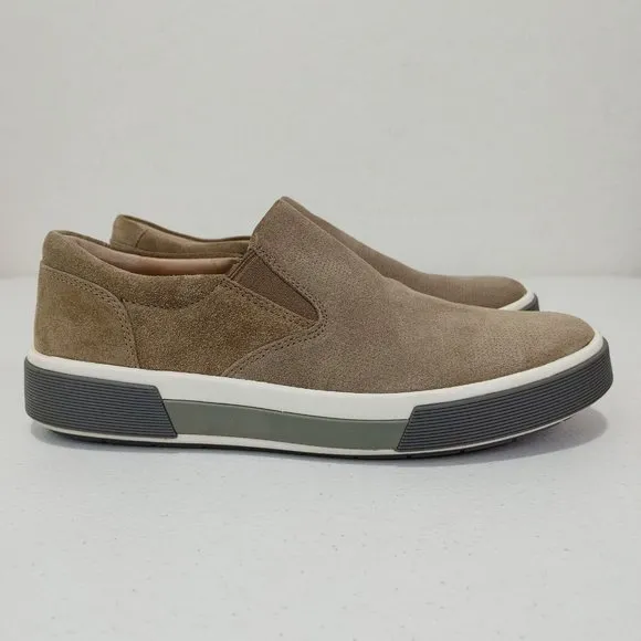 Vince Randell UNISEX Perforated Suede Leather Lining Slip-On Sneakers