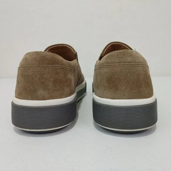 Vince Randell UNISEX Perforated Suede Leather Lining Slip-On Sneakers