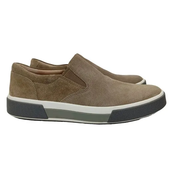 Vince Randell UNISEX Perforated Suede Leather Lining Slip-On Sneakers