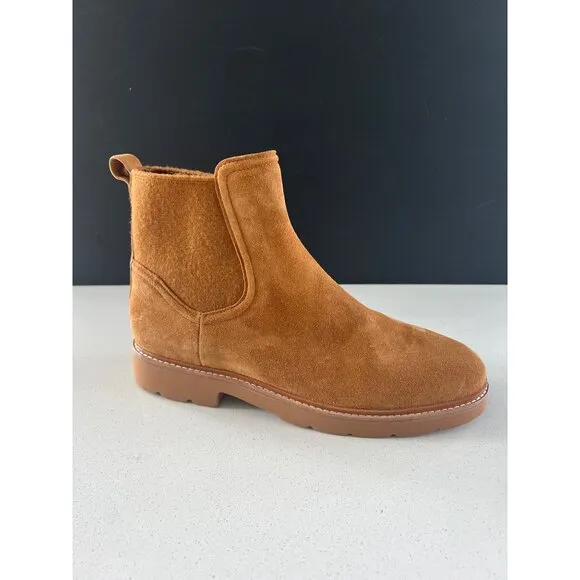 Vince Rue women's Chelsea Tan suede Ankle Boots 9.5