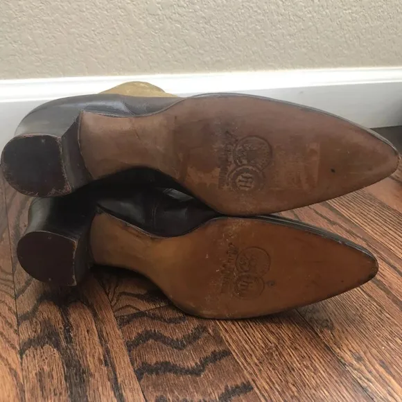 Vintage 1800’s All America Women’s Lace Up Leather/Canvas Victorian Narrow Boots