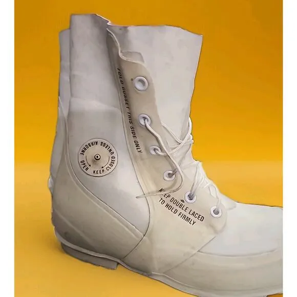 Vintage 1982 US Military Extreme Cold Weather Bunny Boots Airborne White 13 XN