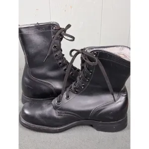 Vintage Army Combat Paratrooper Jump Boots Mens Size 7W Black 7-63 Vietnam Era
