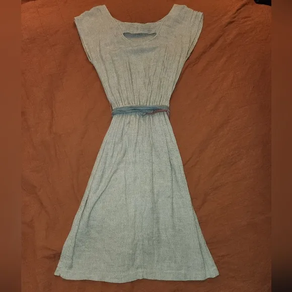 Vintage Arther Max Linen Dress with Belt