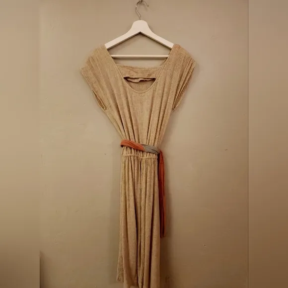 Vintage Arther Max Linen Dress with Belt