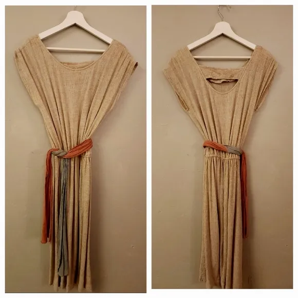 Vintage Arther Max Linen Dress with Belt