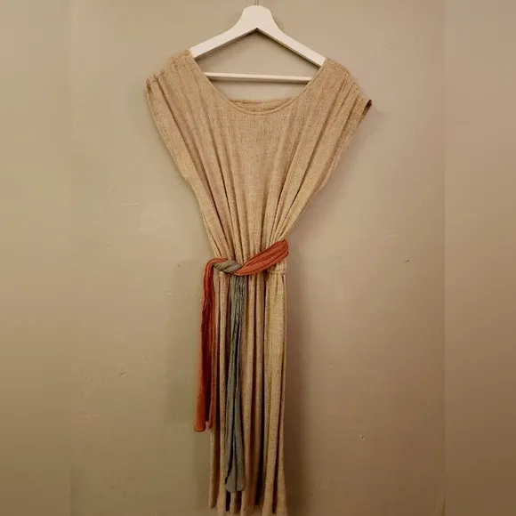 Vintage Arther Max Linen Dress with Belt