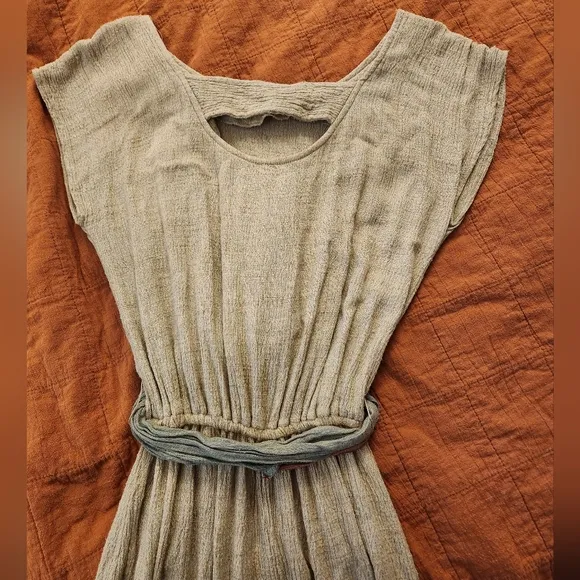 Vintage Arther Max Linen Dress with Belt